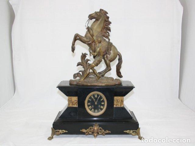 Relojes de carga manual: Pendule fin XIX&egrave;me chevaux de Marly - Foto 2