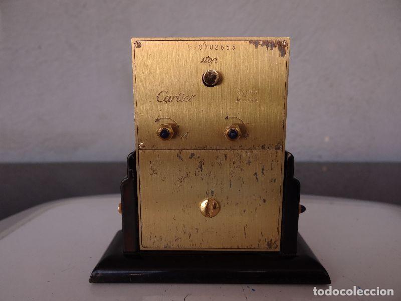 Relojes de carga manual: Pendule de table &agrave; quartz en bronze par Cartier &agrave; Paris - Foto 5