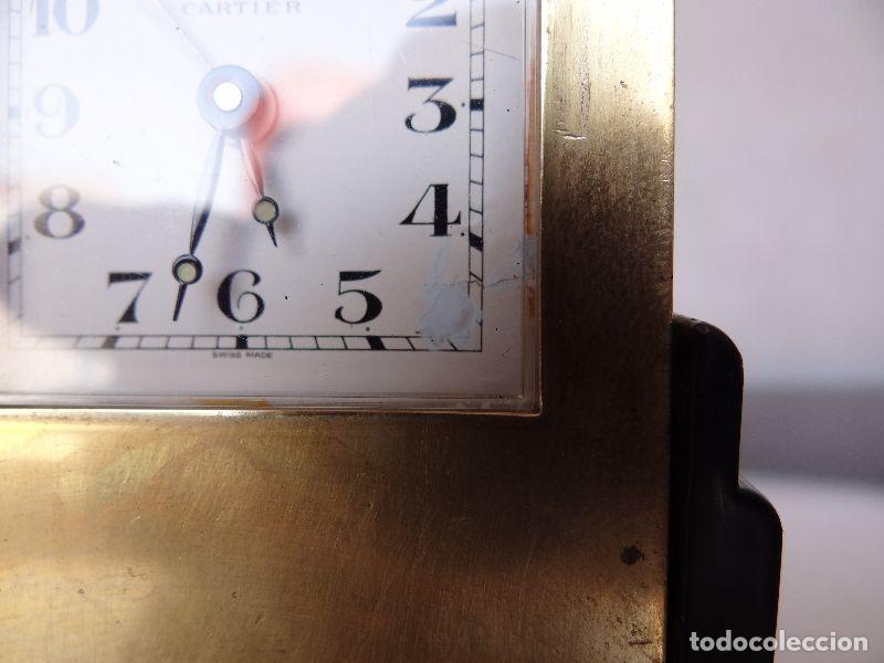 Relojes de carga manual: Pendule de table &agrave; quartz en bronze par Cartier &agrave; Paris - Foto 6