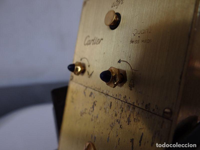 Relojes de carga manual: Pendule de table &agrave; quartz en bronze par Cartier &agrave; Paris - Foto 9