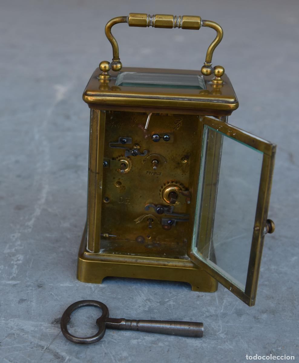 Relojes de carga manual: Pendulette de voyage 1900 bronze - Foto 3