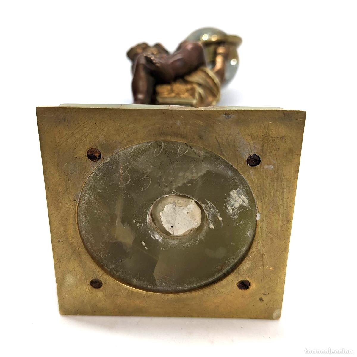 Relojes de carga manual: Pendulette de table &agrave; lenfant pierres dures - Foto 6