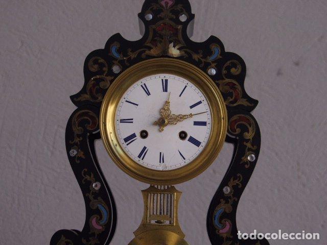 Relojes de carga manual: Pendule sous globe &eacute;poque Napol&eacute;on III - Foto 4