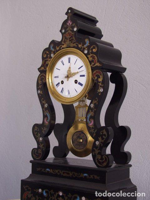Relojes de carga manual: Pendule sous globe &eacute;poque Napol&eacute;on III - Foto 9
