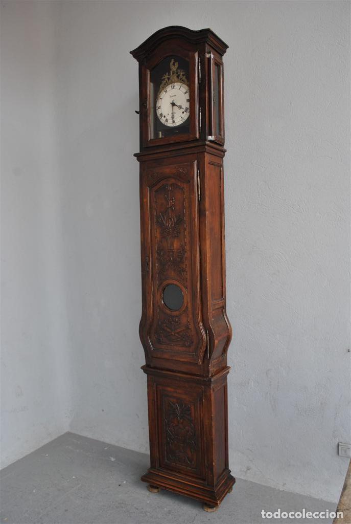 Relojes de carga manual: Pendule comtoise proven&ccedil;ale en noyer XIX&egrave;me - Foto 5