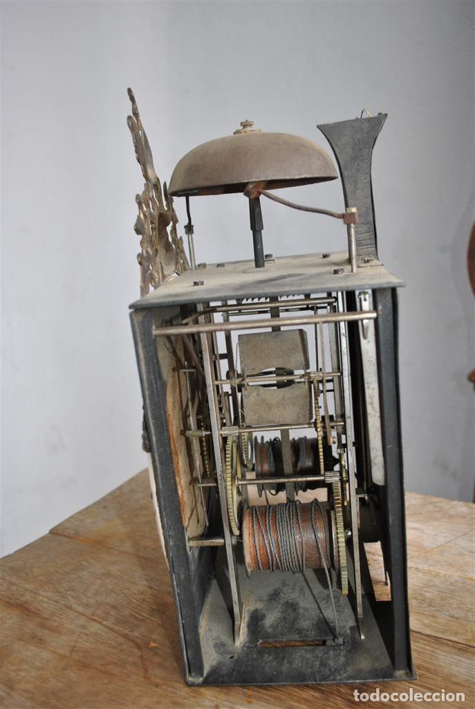 Relojes de carga manual: Pendule comtoise proven&ccedil;ale en noyer XIX&egrave;me - Foto 8