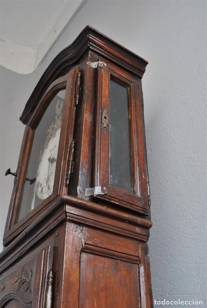 Relojes de carga manual: Pendule comtoise proven&ccedil;ale en noyer XIX&egrave;me - Foto 10
