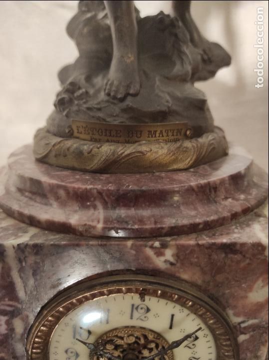 Relojes de carga manual: RELOJ DE CALAMINA CON MARMOL - Foto 5