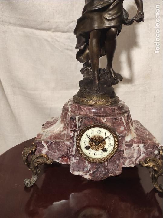 Relojes de carga manual: RELOJ DE CALAMINA CON MARMOL - Foto 6