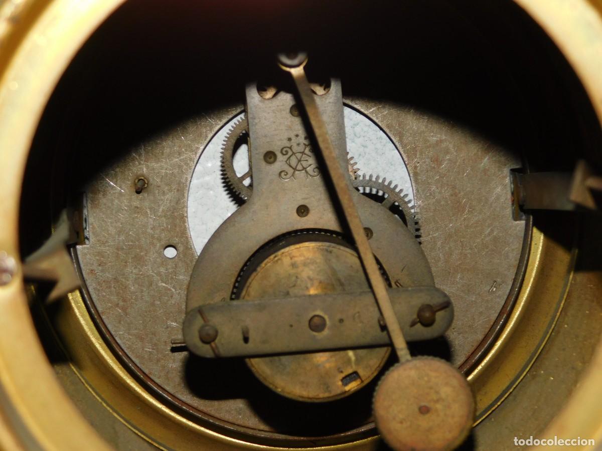 Relojes de carga manual: RELOJ SOBREMESA BRONCE CON CANDELABROS - Foto 11