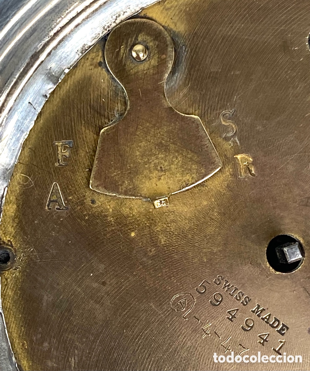 Relojes de carga manual: RELOJ DE SOBREMESA DE PLATA - INGLATERRA - Foto 8