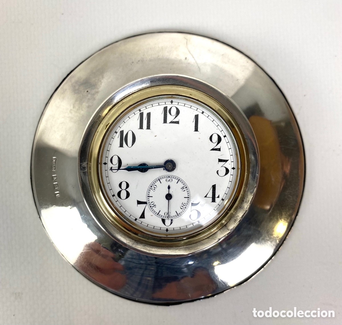 Relojes de carga manual: RELOJ DE SOBREMESA DE PLATA - INGLATERRA - Foto 1
