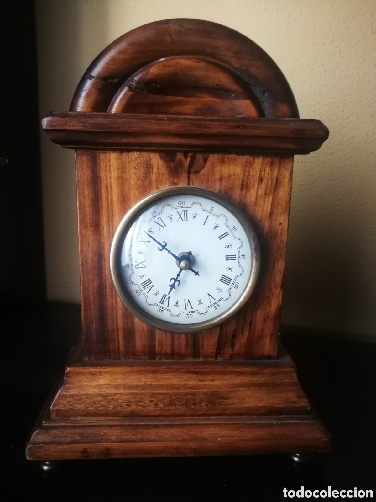 Relojes de carga manual: Reloj madera Antiguo - Foto 2