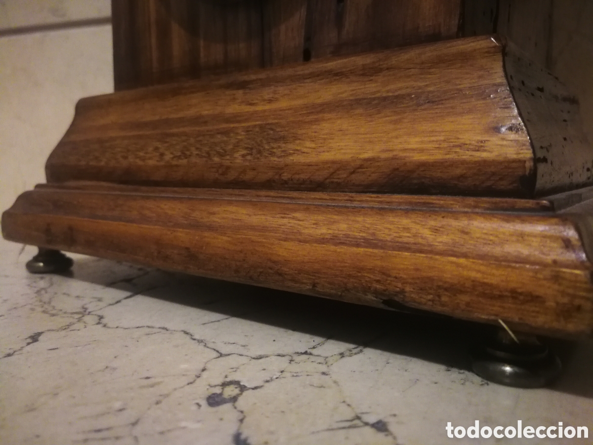 Relojes de carga manual: Reloj madera Antiguo - Foto 4