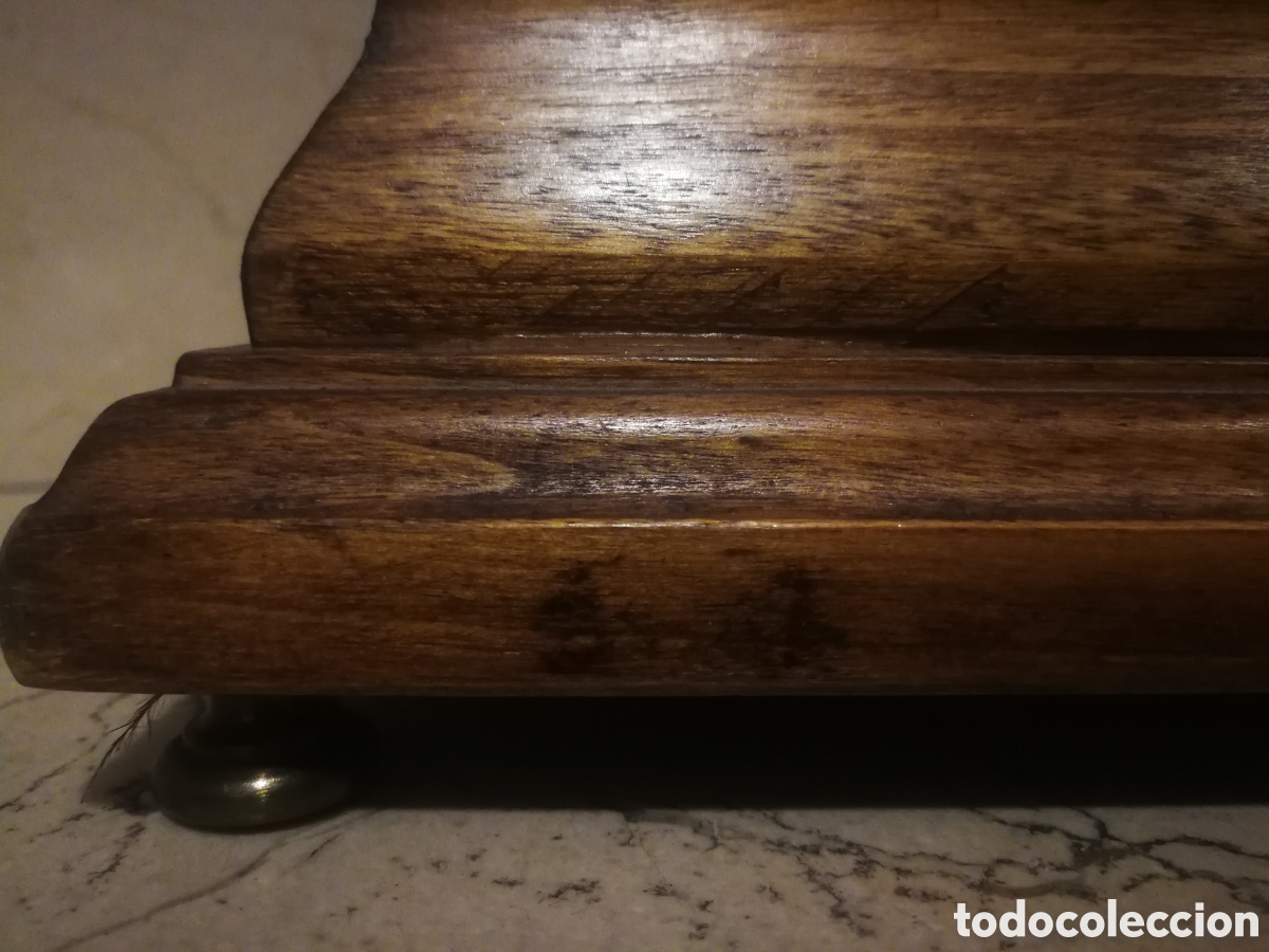 Relojes de carga manual: Reloj madera Antiguo - Foto 5