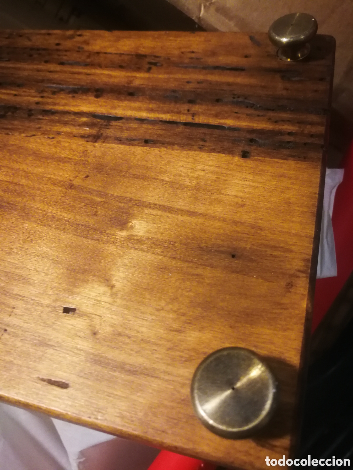 Relojes de carga manual: Reloj madera Antiguo - Foto 6