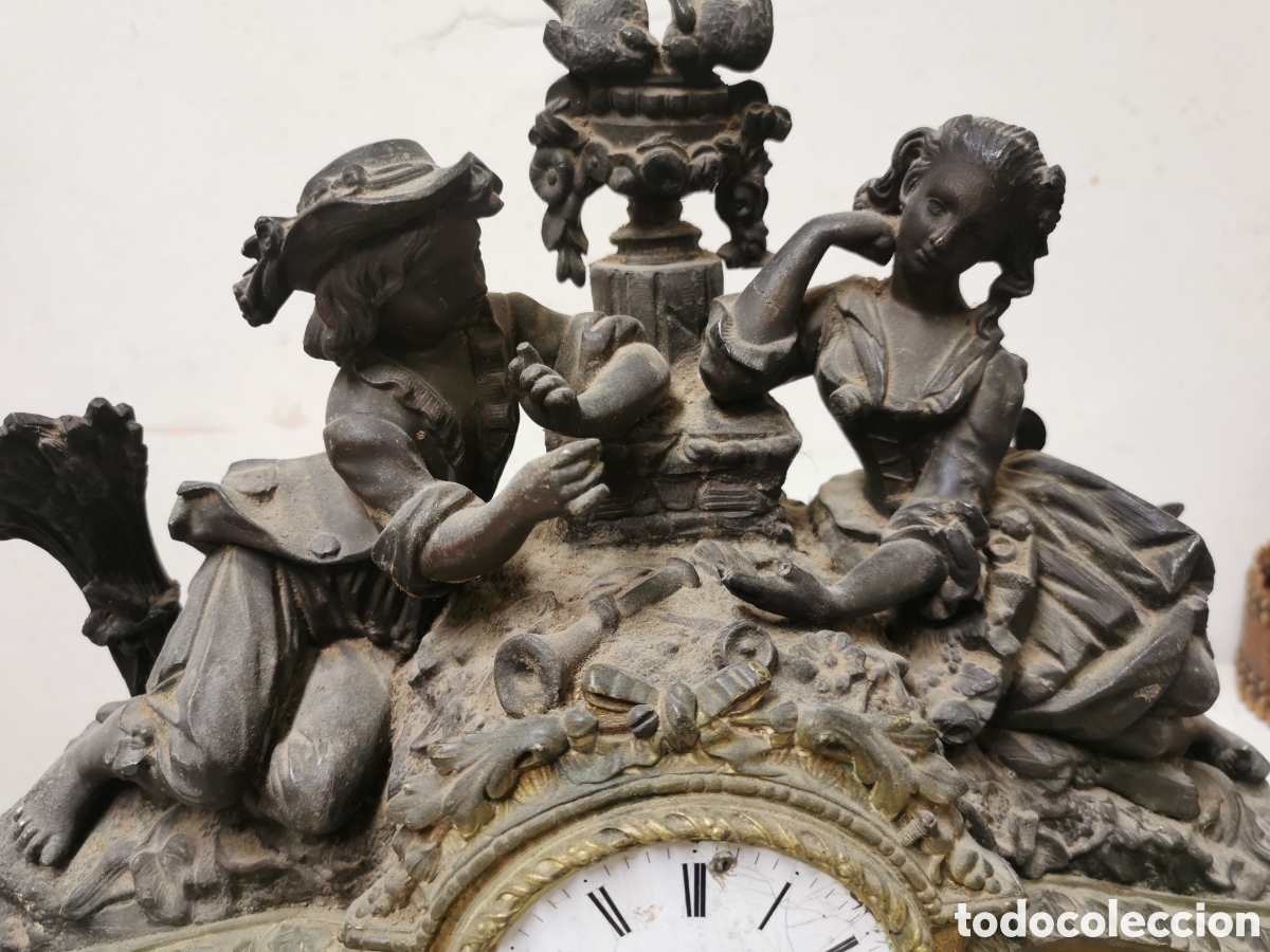 Relojes de carga manual: Reloj de sobremesa antiguo. - Foto 1