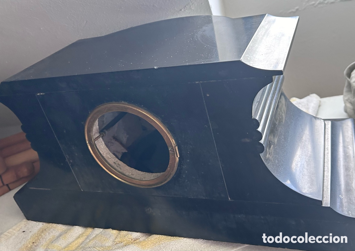 Relojes de carga manual: Reloj de m&aacute;rmol negro - Foto 7