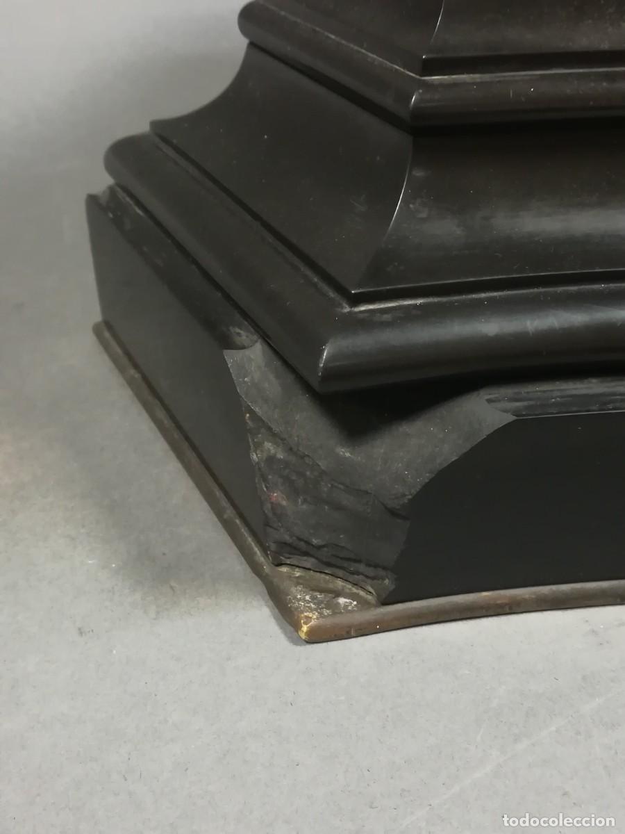 Relojes de carga manual: BASE DE RELOJ DE MARMOL NEGRO - Foto 5
