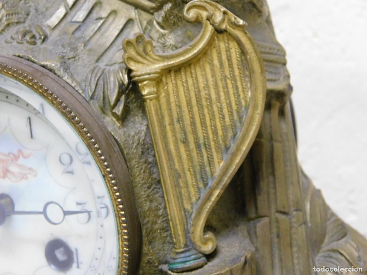 Relojes de carga manual: RELOJ DE SOBREMESA - BRONCE Y MARMOL - Foto 11