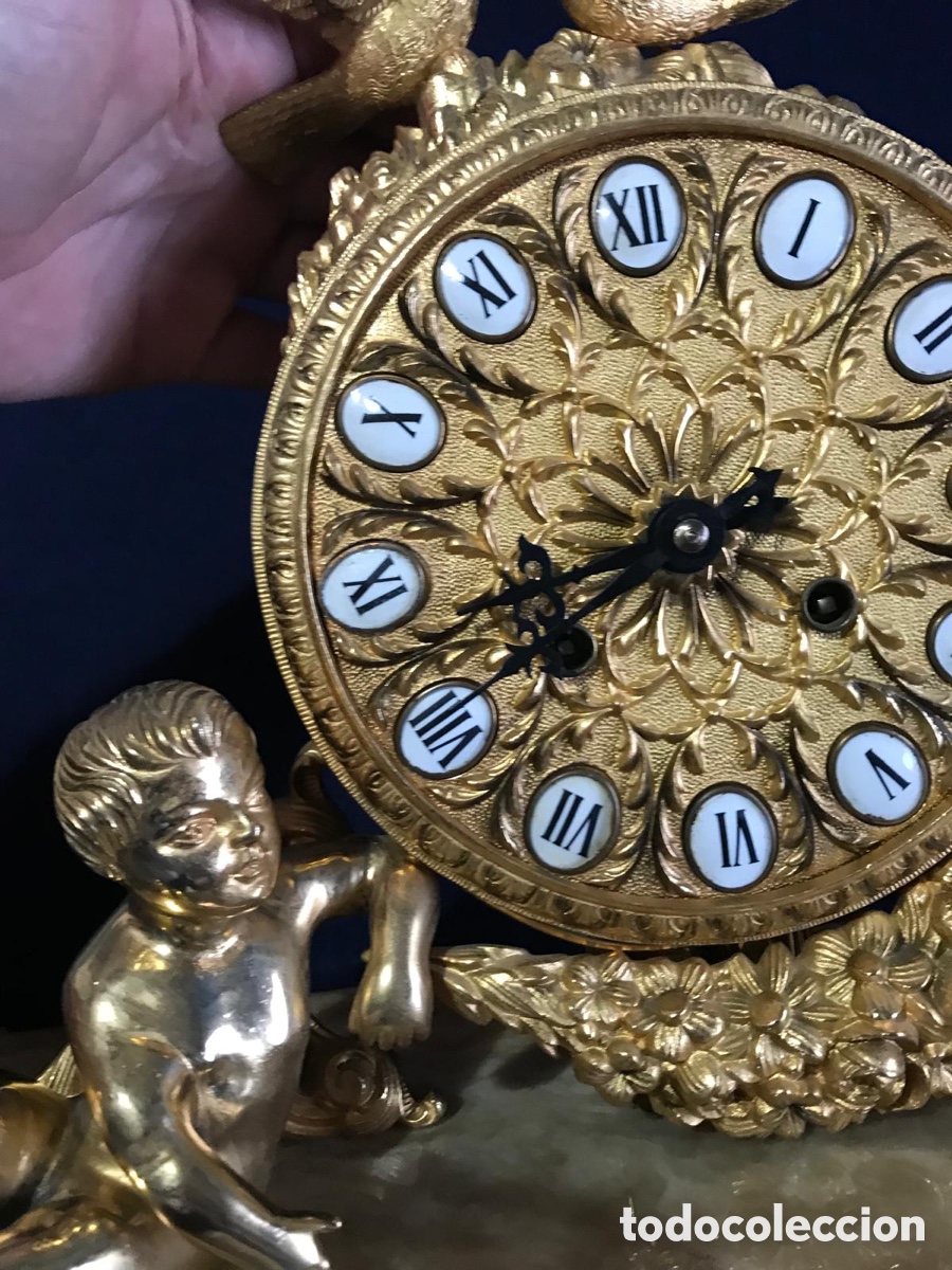 Relojes de carga manual: Reloj bronce con ba&ntilde;o de oro - Foto 3