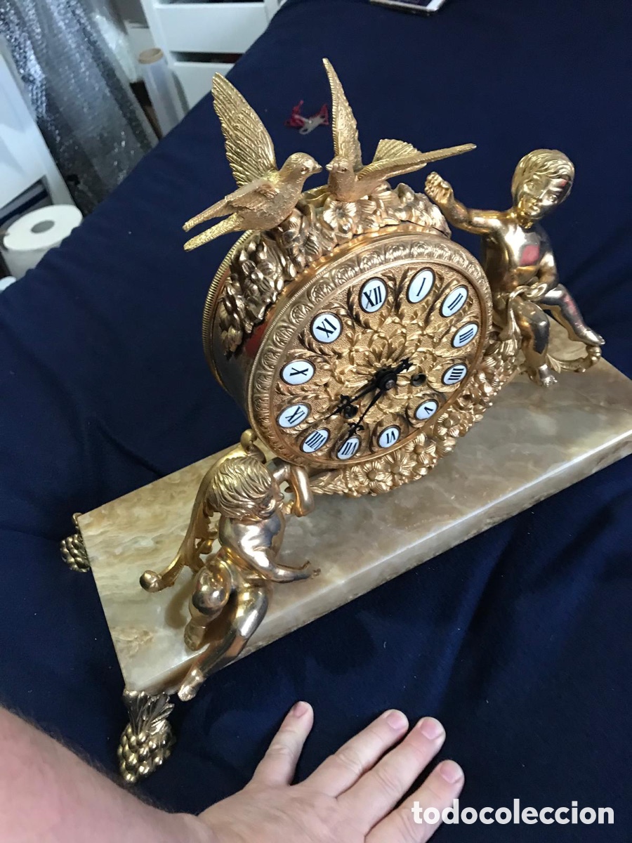 Relojes de carga manual: Reloj bronce con ba&ntilde;o de oro - Foto 4