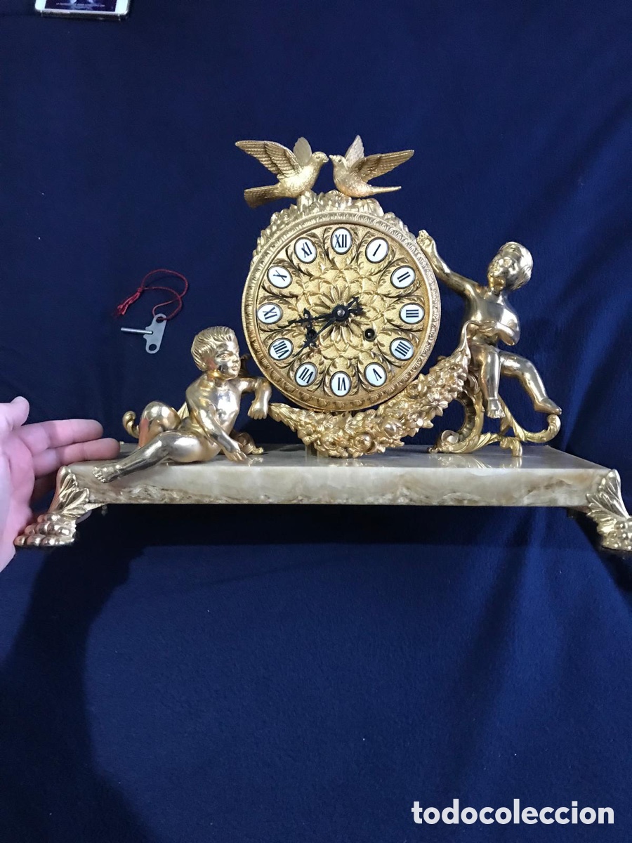 Relojes de carga manual: Reloj bronce con ba&ntilde;o de oro - Foto 9