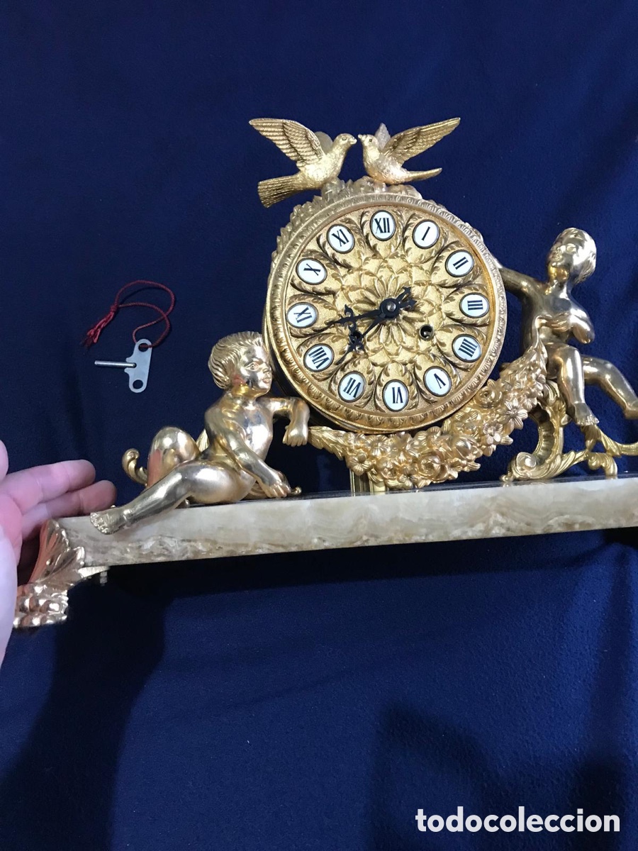 Relojes de carga manual: Reloj bronce con ba&ntilde;o de oro - Foto 11