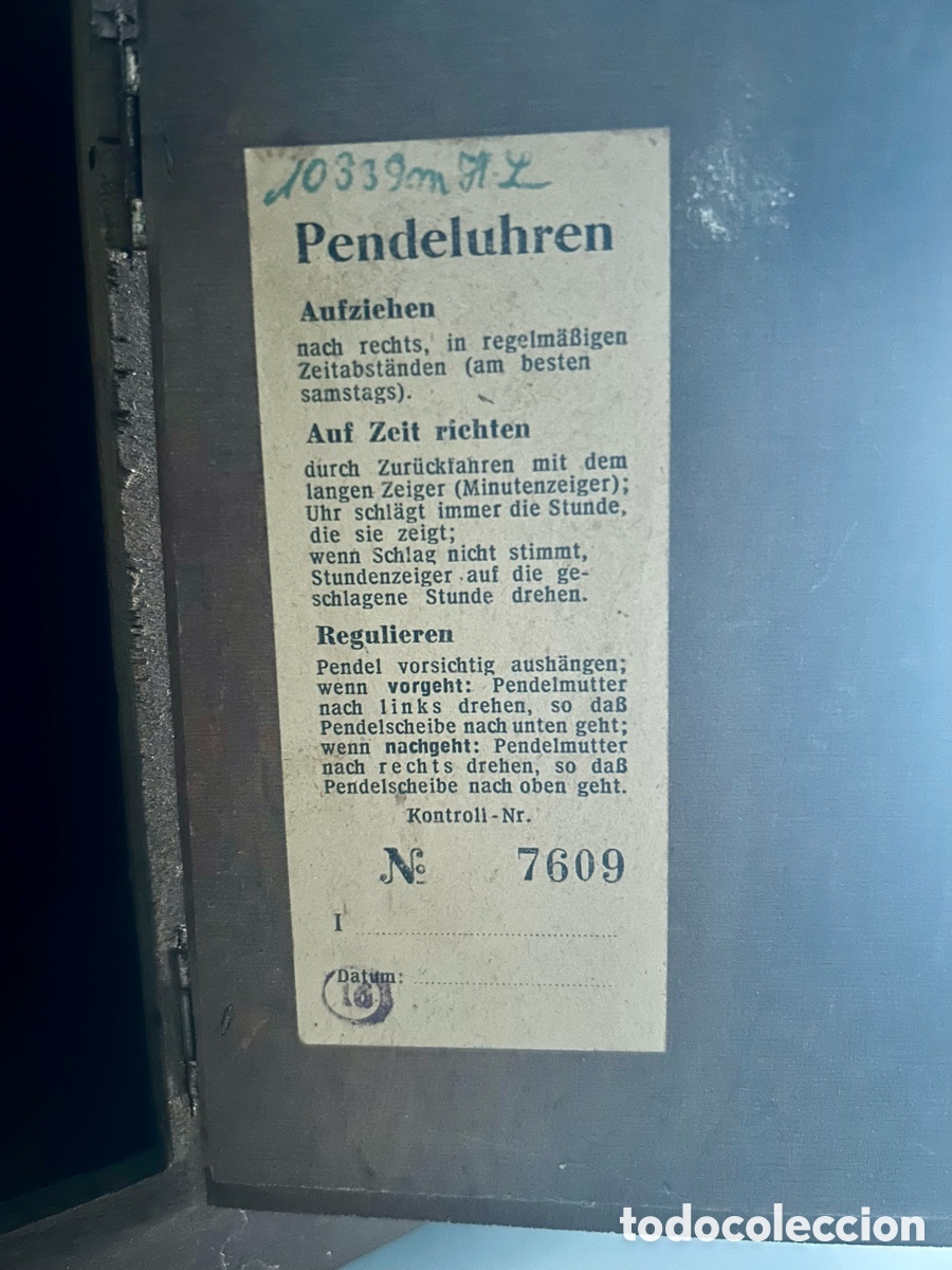 Relojes de carga manual: RELOJ CHIMENEA ALEM&Aacute;N - Foto 4