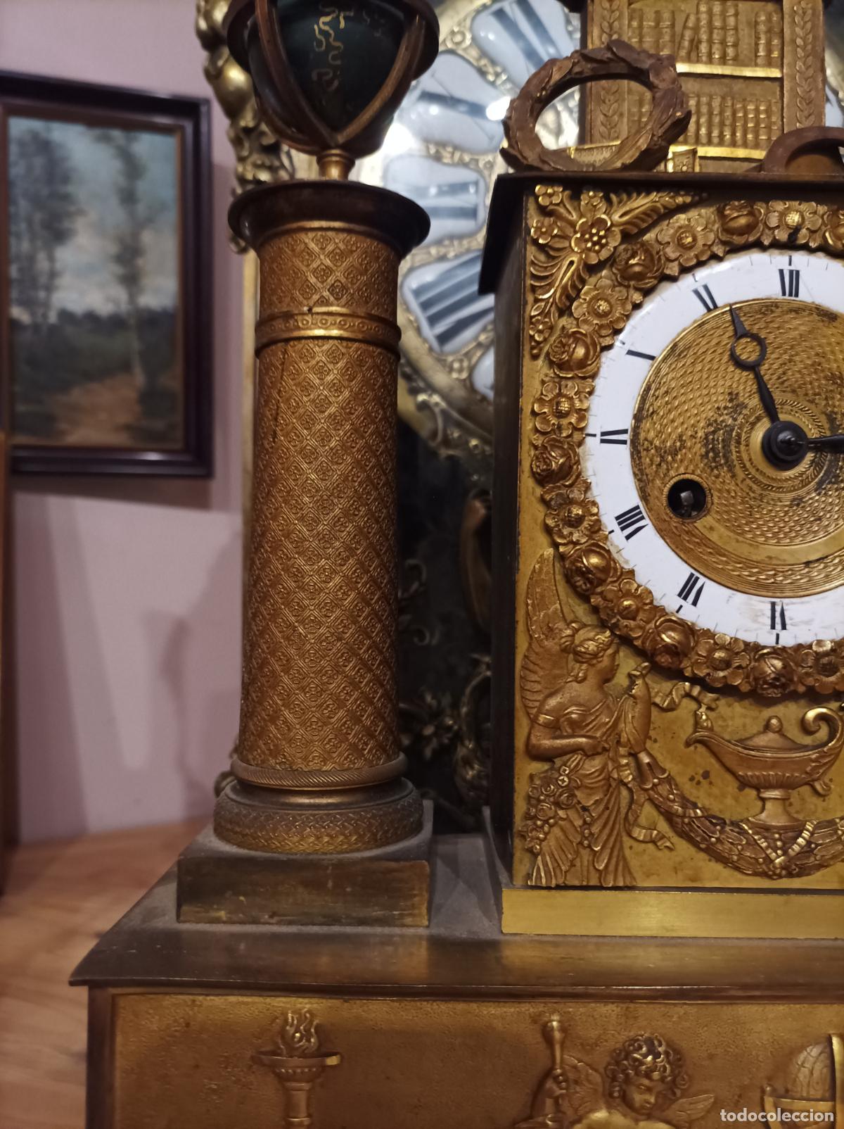 Relojes de carga manual: Reloj imperio. SXIX.la astronomia - Foto 14