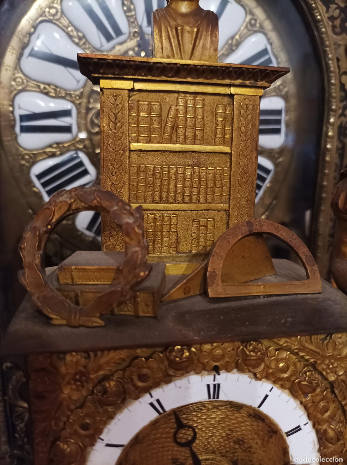 Relojes de carga manual: Reloj imperio. SXIX.la astronomia - Foto 16