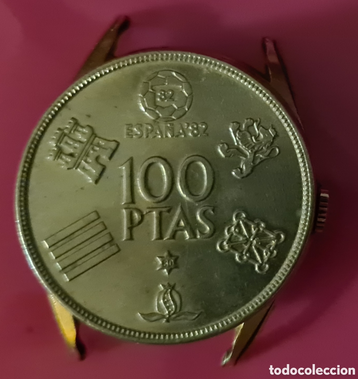 Relojes de carga manual: Reloj Exactus chapado en oro. - Foto 7