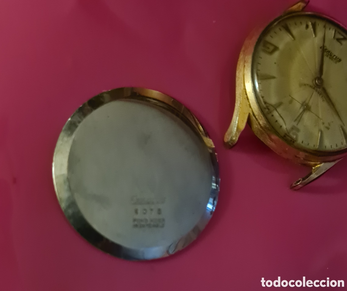 Relojes de carga manual: Reloj Exactus chapado en oro. - Foto 6