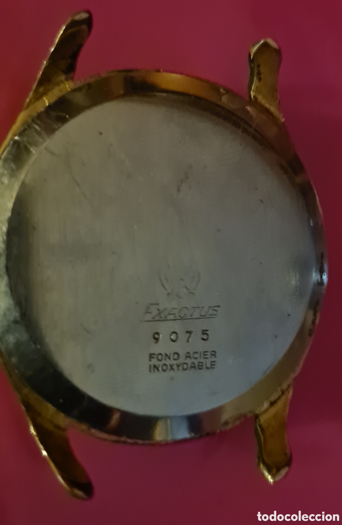 Relojes de carga manual: Reloj Exactus chapado en oro. - Foto 8