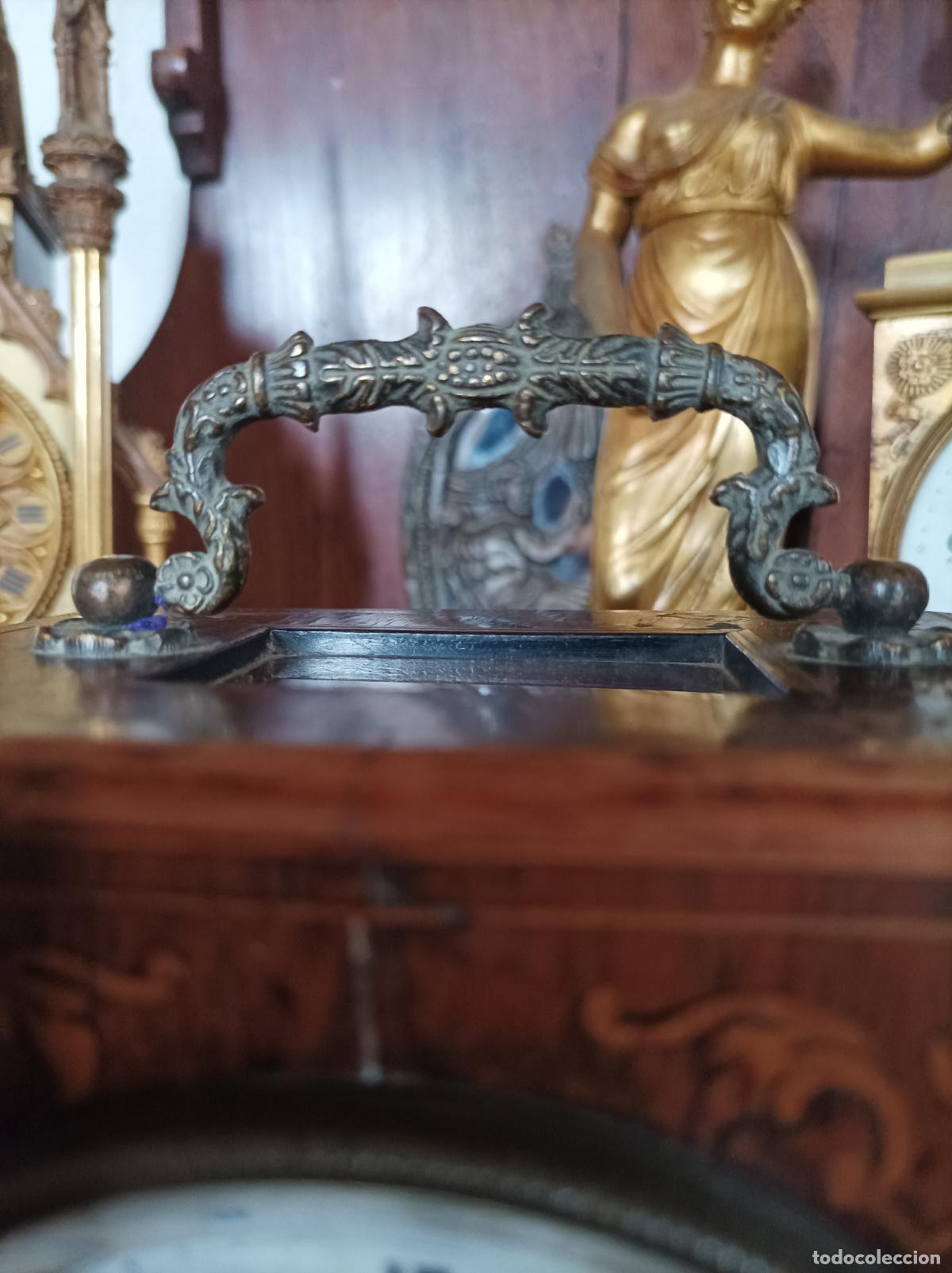 Relojes de carga manual: Reloj de sobremesa marqueteria. - Foto 4