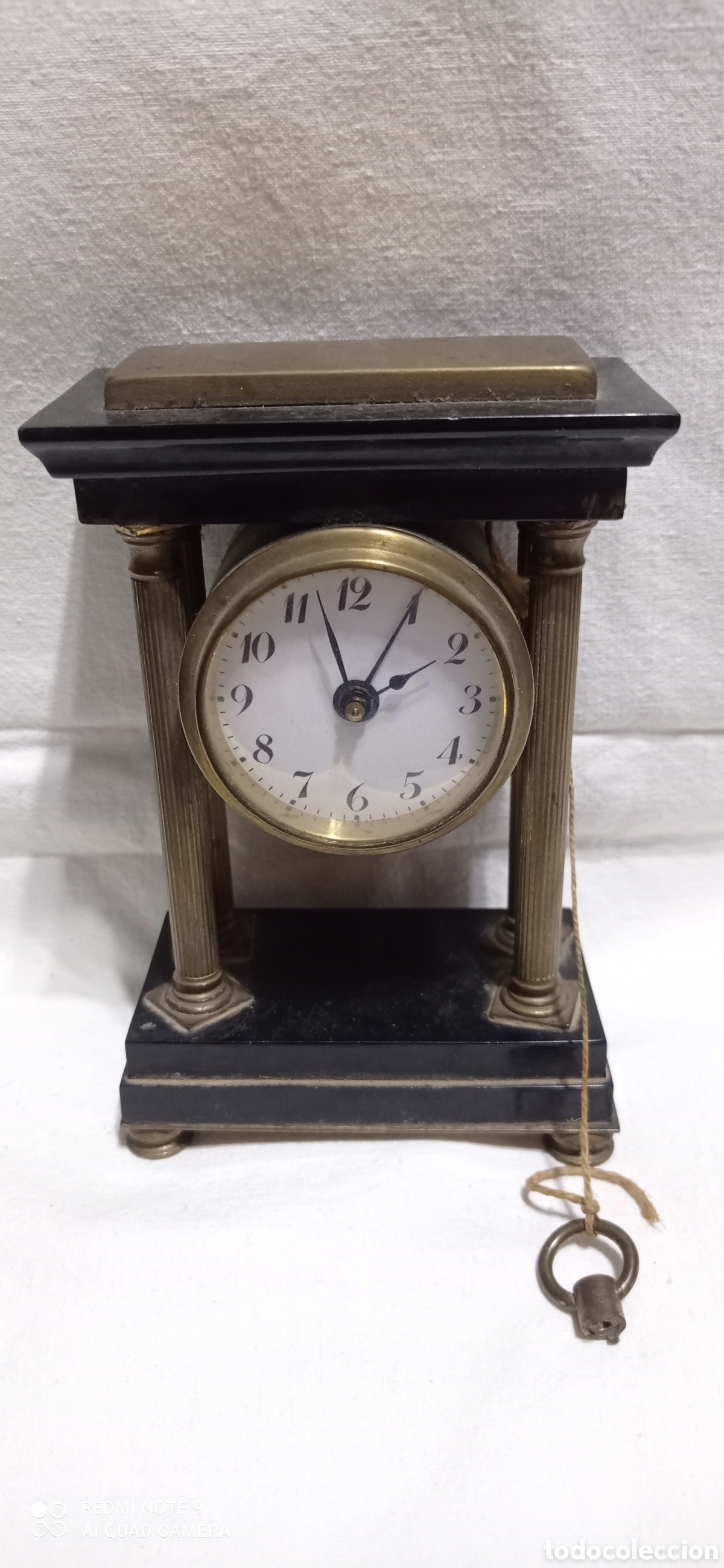 Relojes de carga manual: Reloj sobremesa 4 columnas de laton - Foto 2