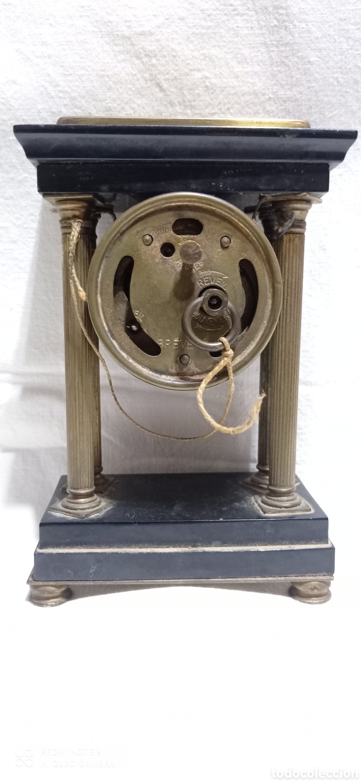 Relojes de carga manual: Reloj sobremesa 4 columnas de laton - Foto 3