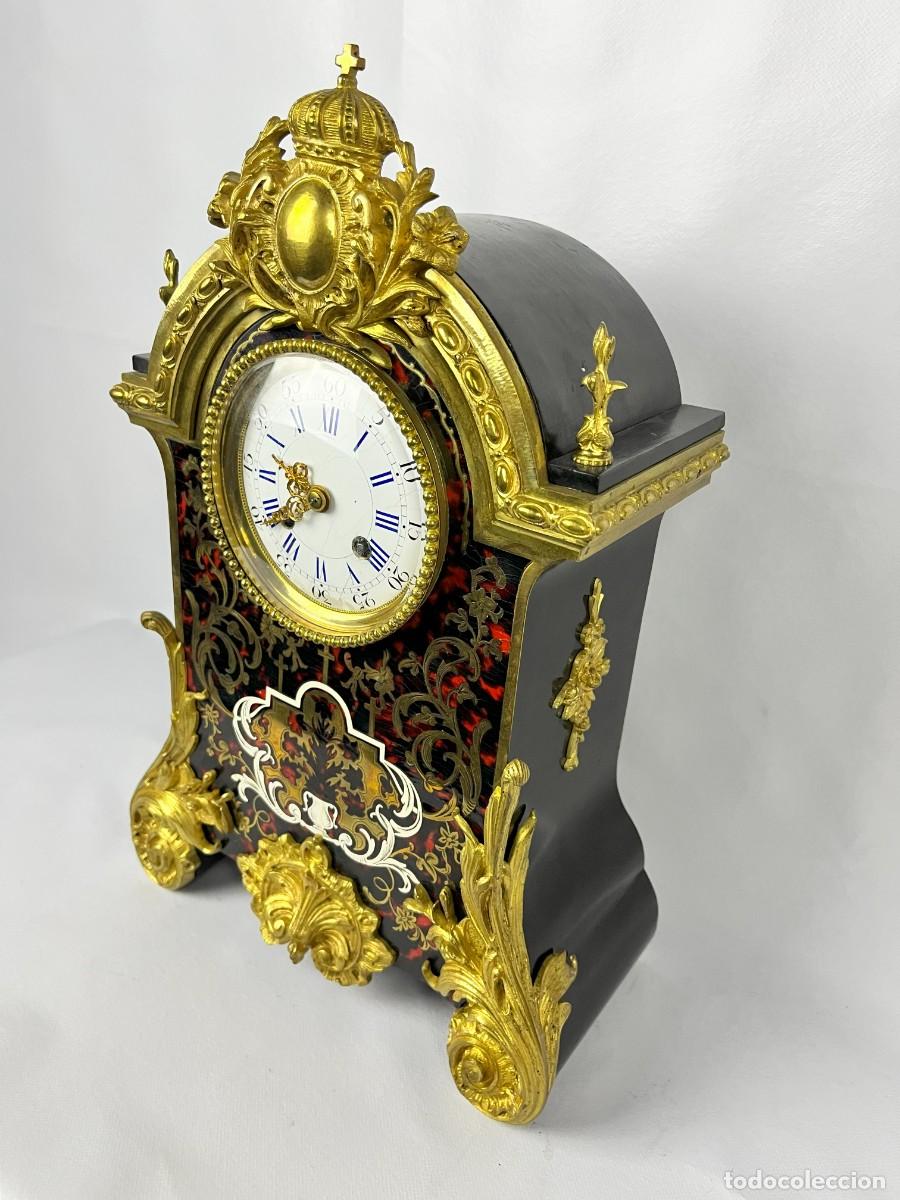 Relojes de carga manual: reloj de marqueteria de bul frances - Foto 1
