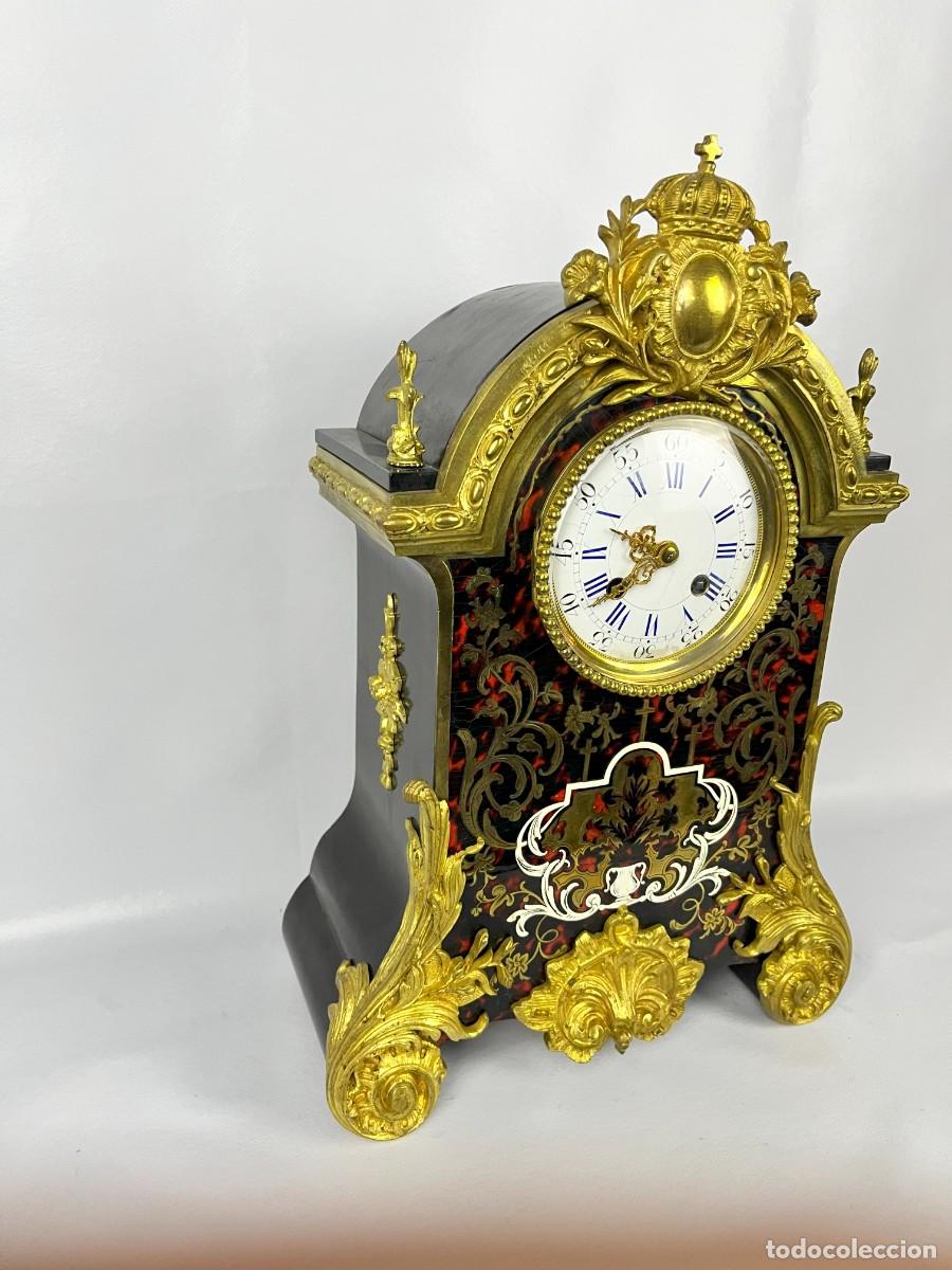 Relojes de carga manual: reloj de marqueteria de bul frances - Foto 2
