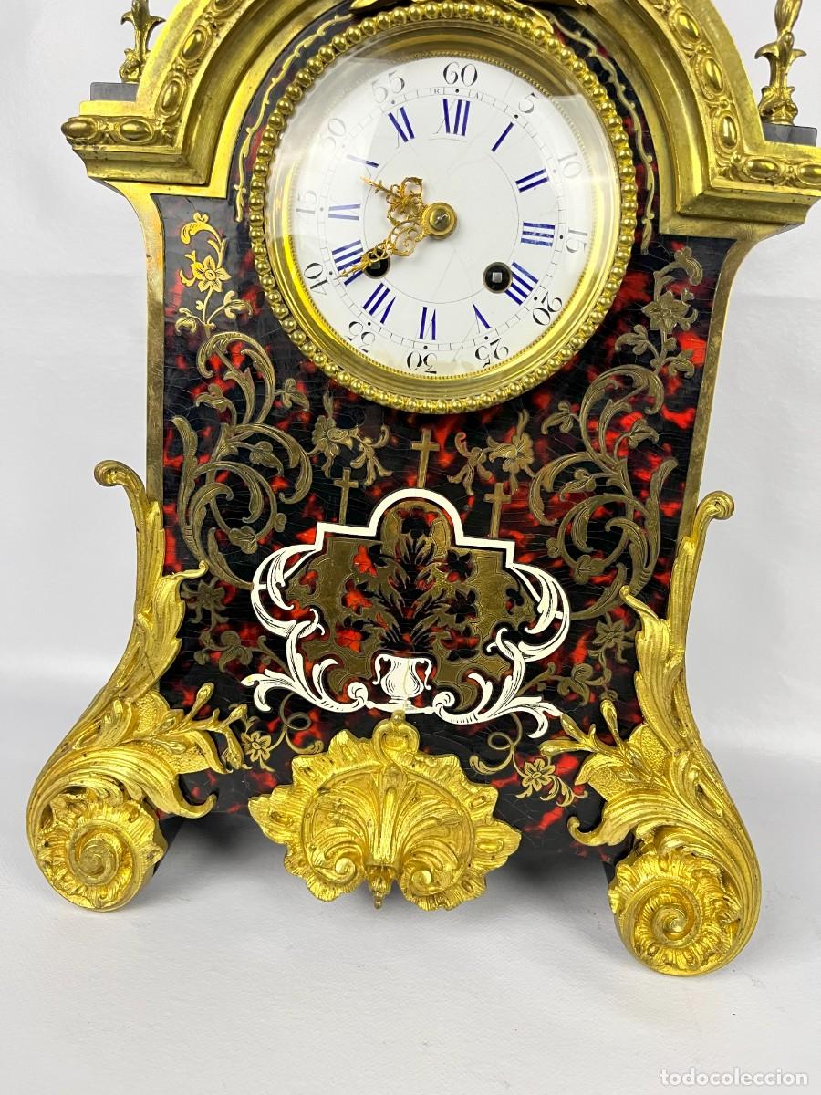 Relojes de carga manual: reloj de marqueteria de bul frances - Foto 4