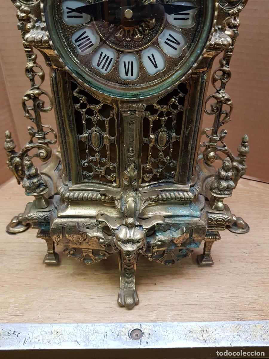 Relojes de carga manual: ANTIGUO RELOJ DE BRONCE - Foto 4