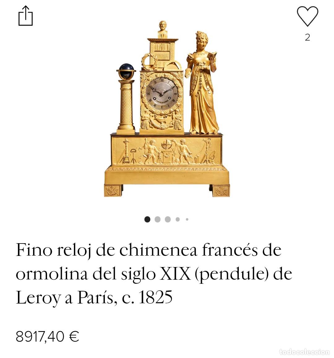 Relojes de carga manual: Reloj imperio. SXIX.la astronomia - Foto 30