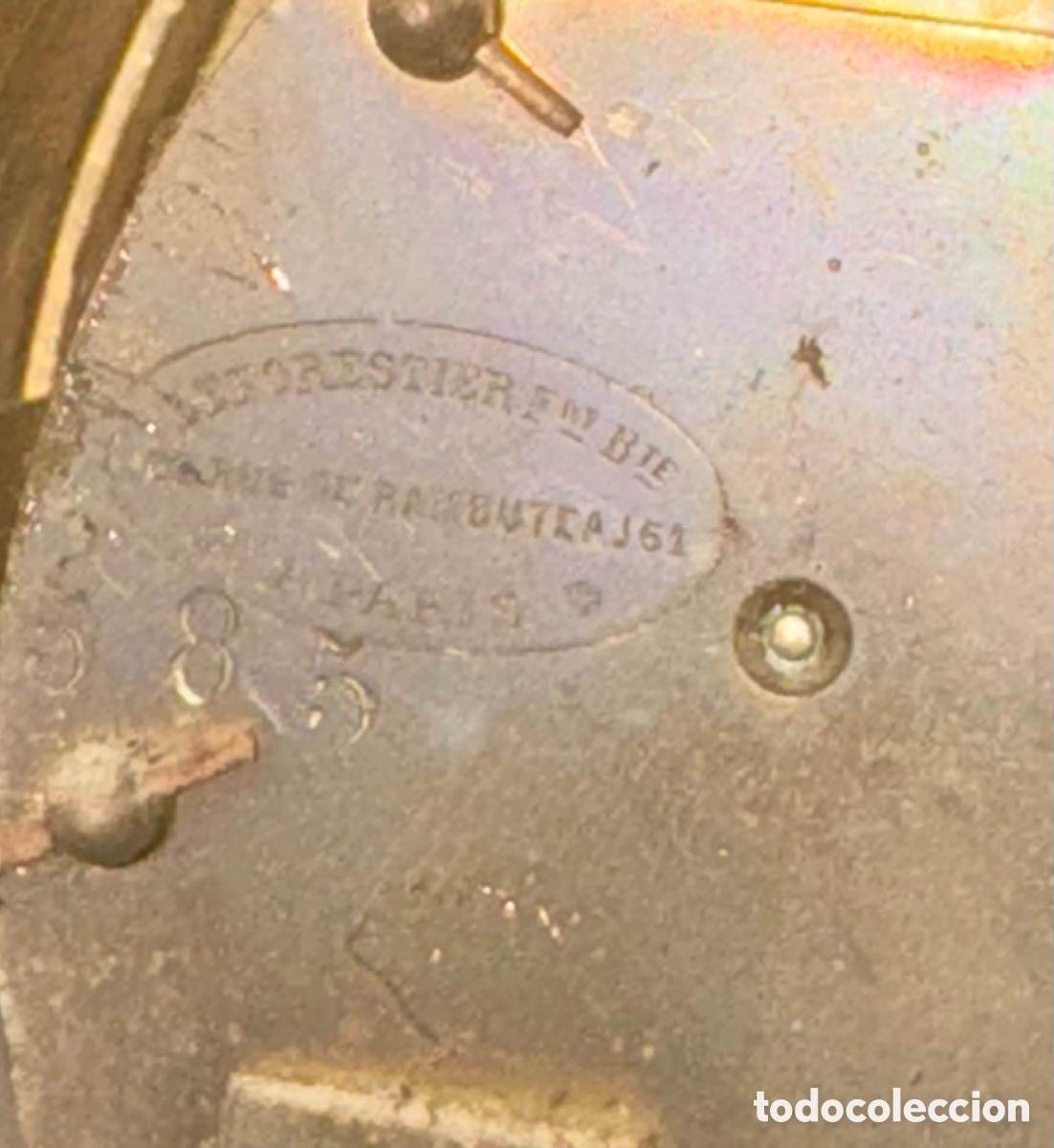 Relojes de carga manual: ANTIGUO RELOJ DE BRONCE - Foto 11