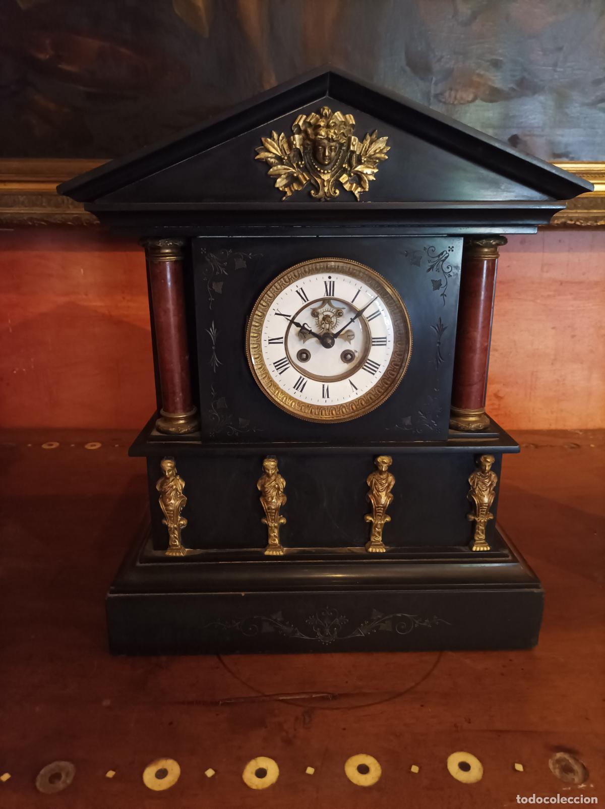 Relojes de carga manual: Reloj de sobremesa Del S XIX. - Foto 2