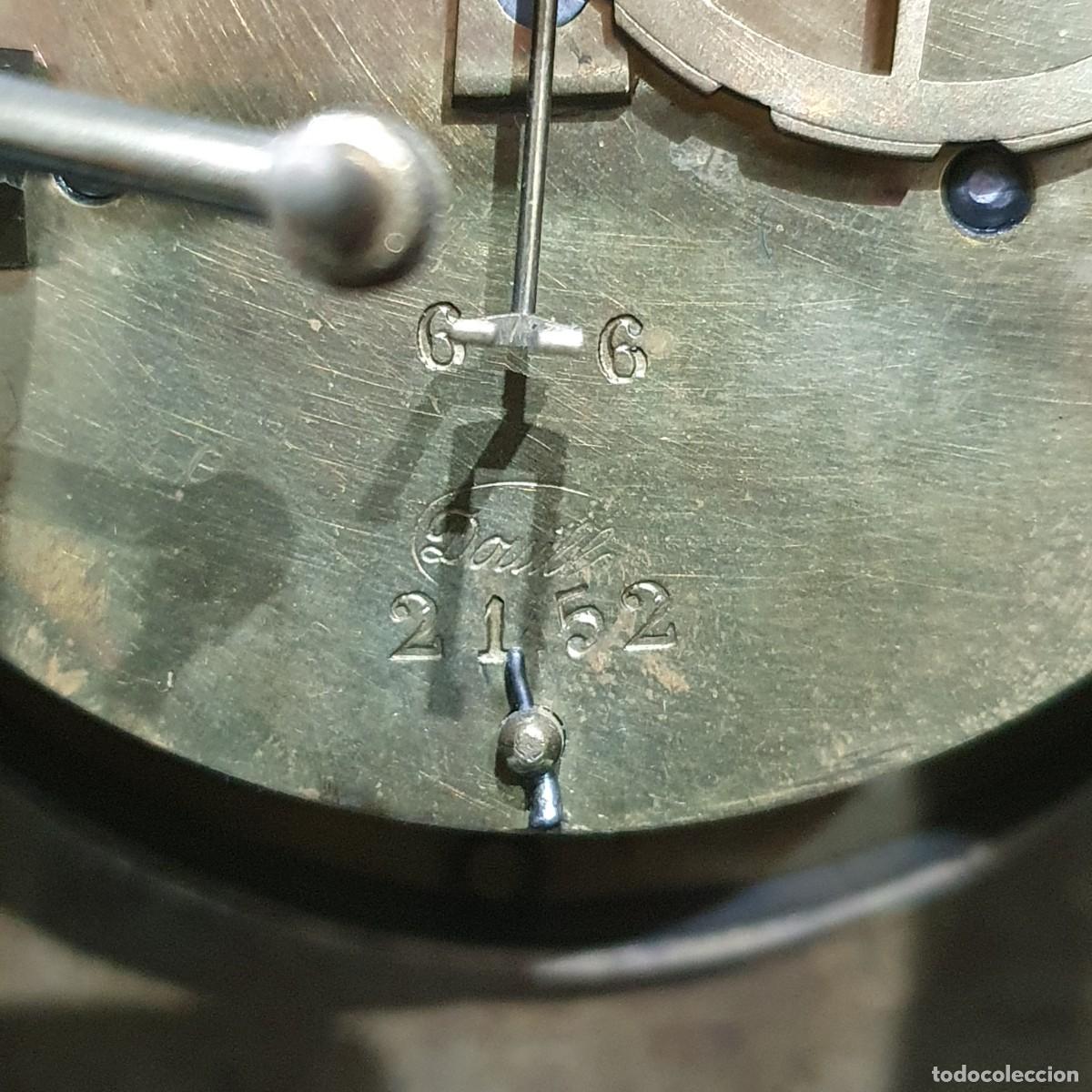 Relojes de carga manual: Reloj Frances en bronce al mercurio S.XIX - Foto 8
