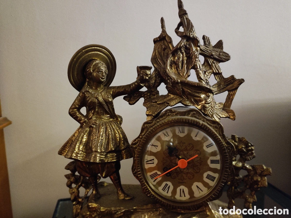 Relojes de carga manual: Reloj de mesa de bronce - Foto 4