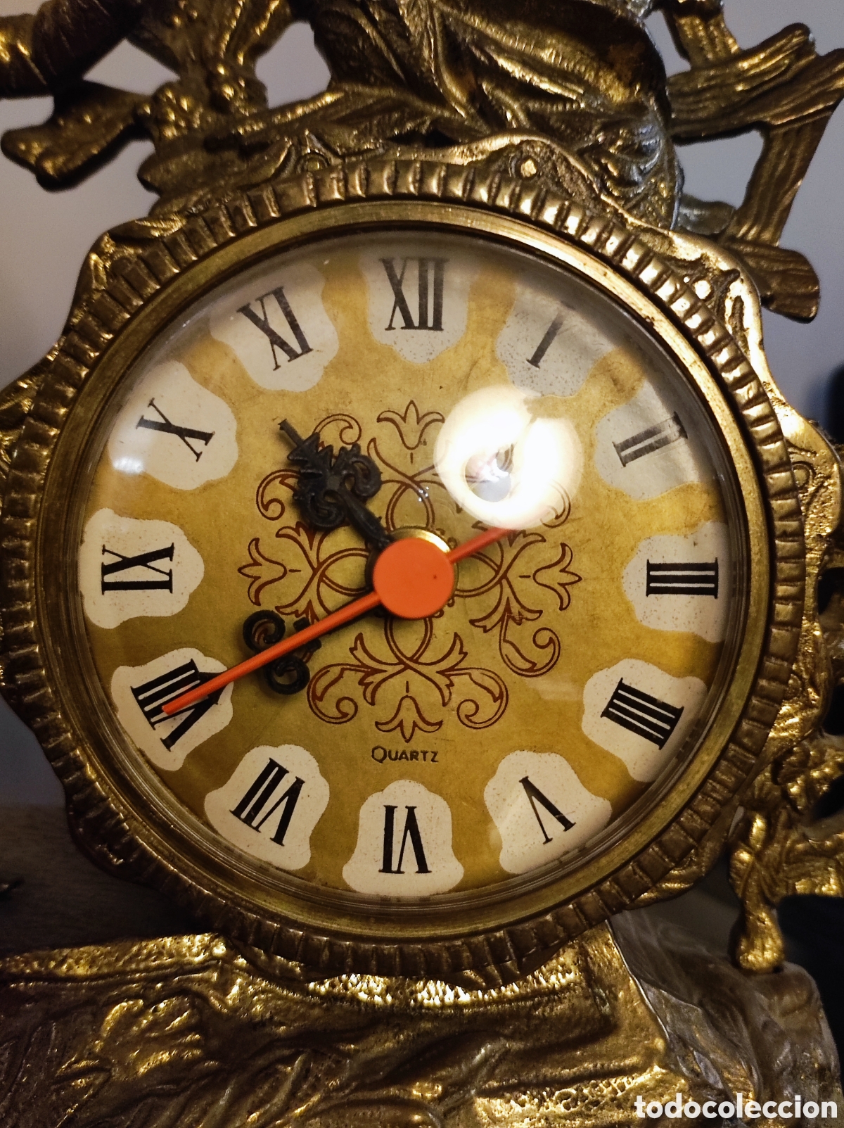 Relojes de carga manual: Reloj de mesa de bronce - Foto 7