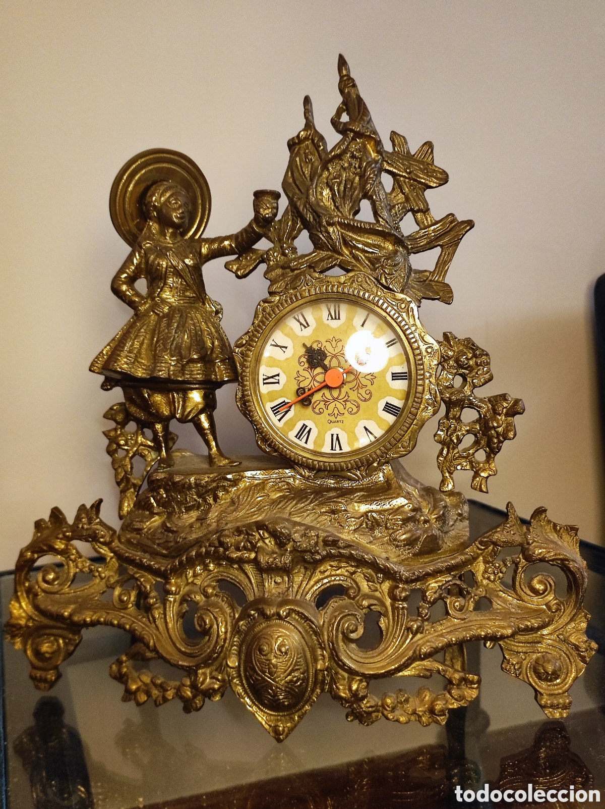 Relojes de carga manual: Reloj de mesa de bronce - Foto 1