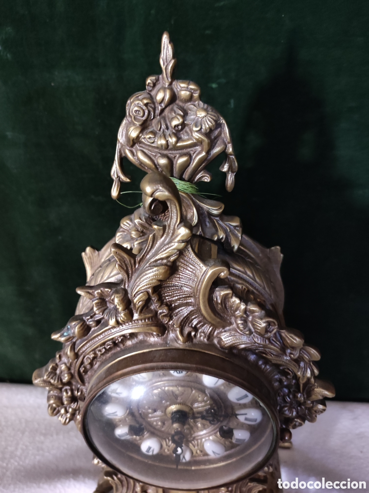 Relojes de carga manual: Reloj de sobremesa de estilo franc&eacute;s en bronce - Foto 3