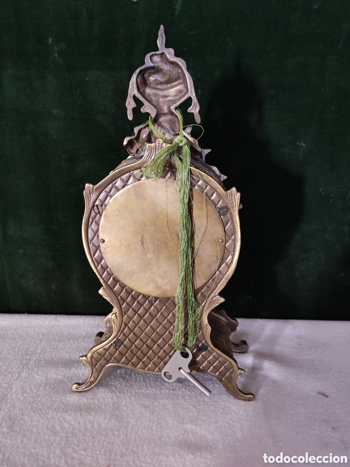 Relojes de carga manual: Reloj de sobremesa de estilo franc&eacute;s en bronce - Foto 5